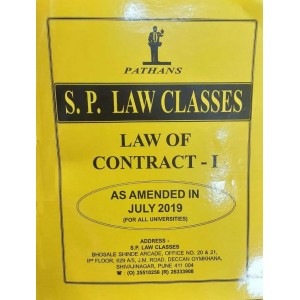 Pathan's Law of Contract - I For BA.LL.B & LL.B [As amended in July 2019 for All Universities] by Prof. A. U. Pathan | S. P. Law Classes